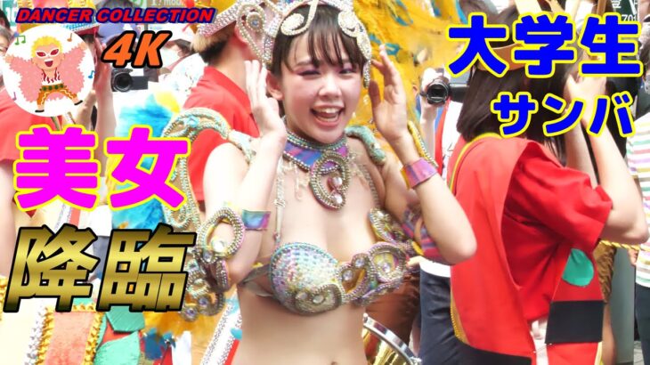 【4K】民家園通り 夏まつり ＃1 ウニアンとんでも美少女　Samba in Japan