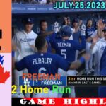 LA Dodgers vs. Blue Jays (07/25/23) [Today] GAME  Hightlights | MLB Season 2023