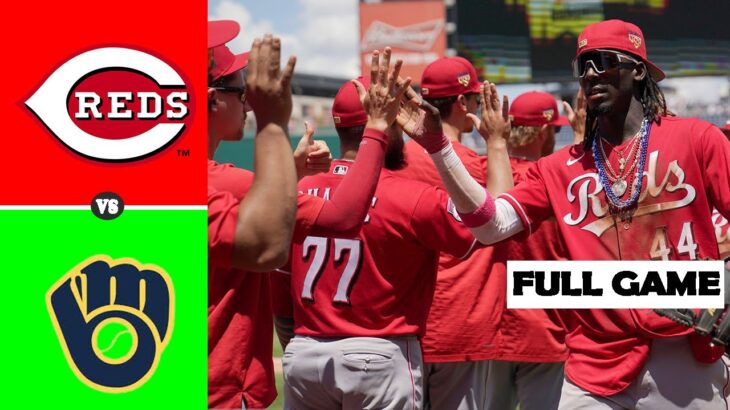 Reds vs. Brewers [FULL GAME] July 25, 2023 – MLB Highlights | MLB Season 2023