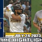 SD-Padres vs. Pittsburgh Pirates TODAY (07/24) Full Game Hightlights | MLB Hightlights 2023