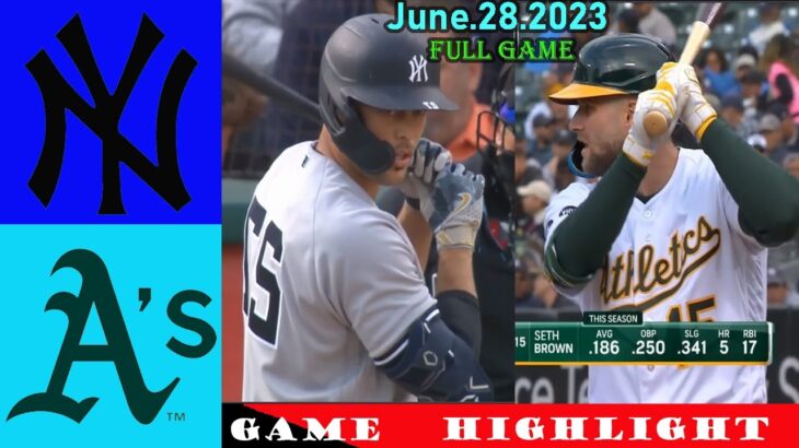 New York Yankees vs. A’s  (07/24/23) Full Game Hightlights | MLB Season 2023