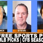 Free Sports Picks | WagerTalk Today | MLB Picks Today | College Football Season Wins | July 25