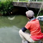 用水路でウキ釣りしたら、入れ食いに！！「うなぎ」で晩酌