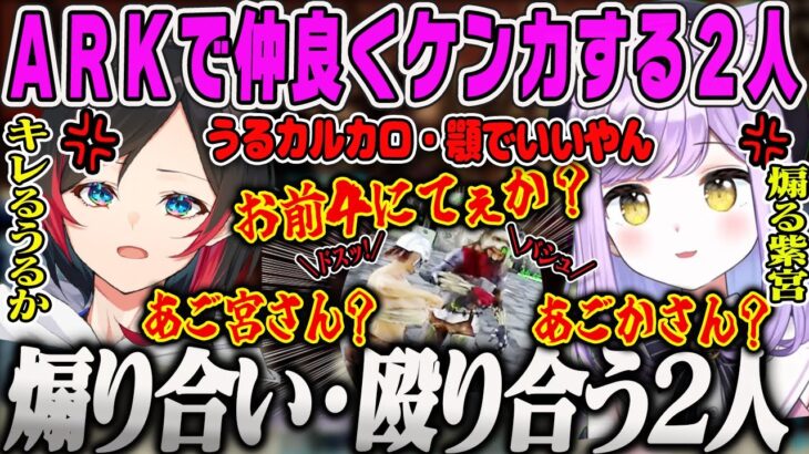 【VCR ARK 面白まとめ】うるかと煽り合い殴り合いをする紫宮るなの長時間配信5日目ダイジェスト【秋雪こはく・スト鯖ARK・ぶいすぽ】