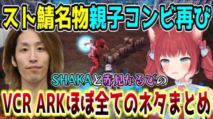 【スト鯖/VCR ARK】常に予想外の事が起きるSHAKAと赤見かるびの爆笑名場面まとめ【SHAKA視点/配信者別絡みまとめ】