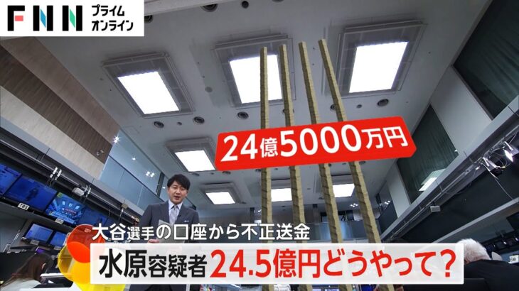 「大谷だ」電話口でなりすました水原容疑者が大谷選手の口座から不正送金　賭博で勝ったら自分の口座に入金